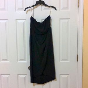Francesca's Strapless Tulip Dress, Medium, Black